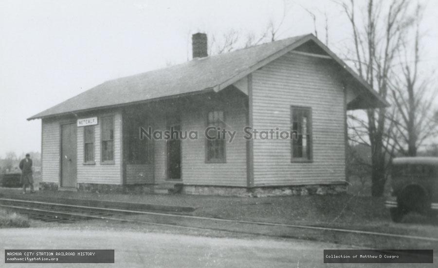 Postcard: Boston & Albany Railroad Station, Metcalf, Massachusetts